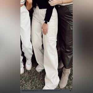 Wild Fable Cream Wide Leg Cargo Pants